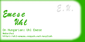 emese uhl business card